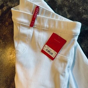 SPANX White Denim Shape Stretch Pants Small